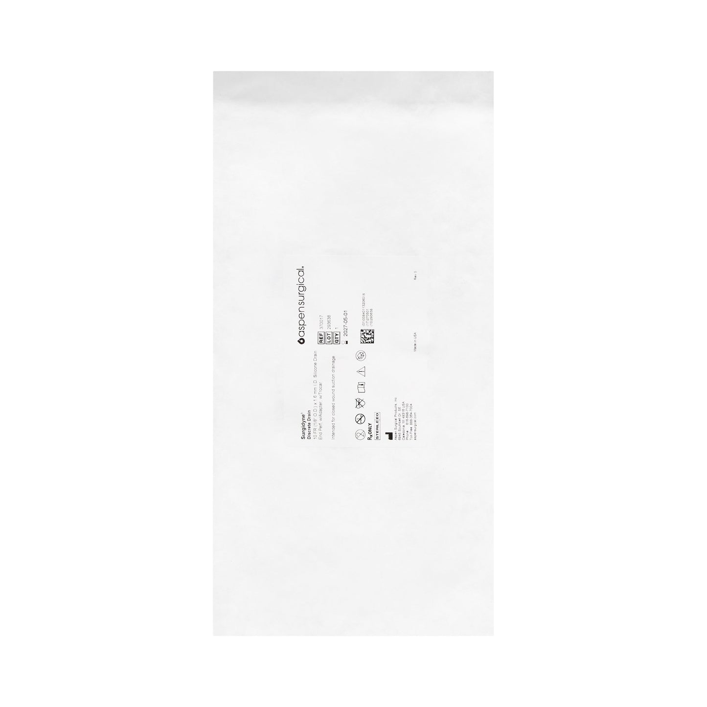 McKesson Brand McKesson Wound Drain with Trocar, 10 Fr., 12-Inch Length 370017, Case of 10