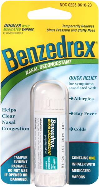 Benzedrex® Nasal Decongestant Inhaler 00225061023