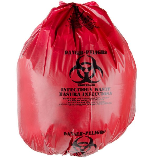Biohazard Waste Bag Bio-Bag™ Red Plastic - ACD-4
