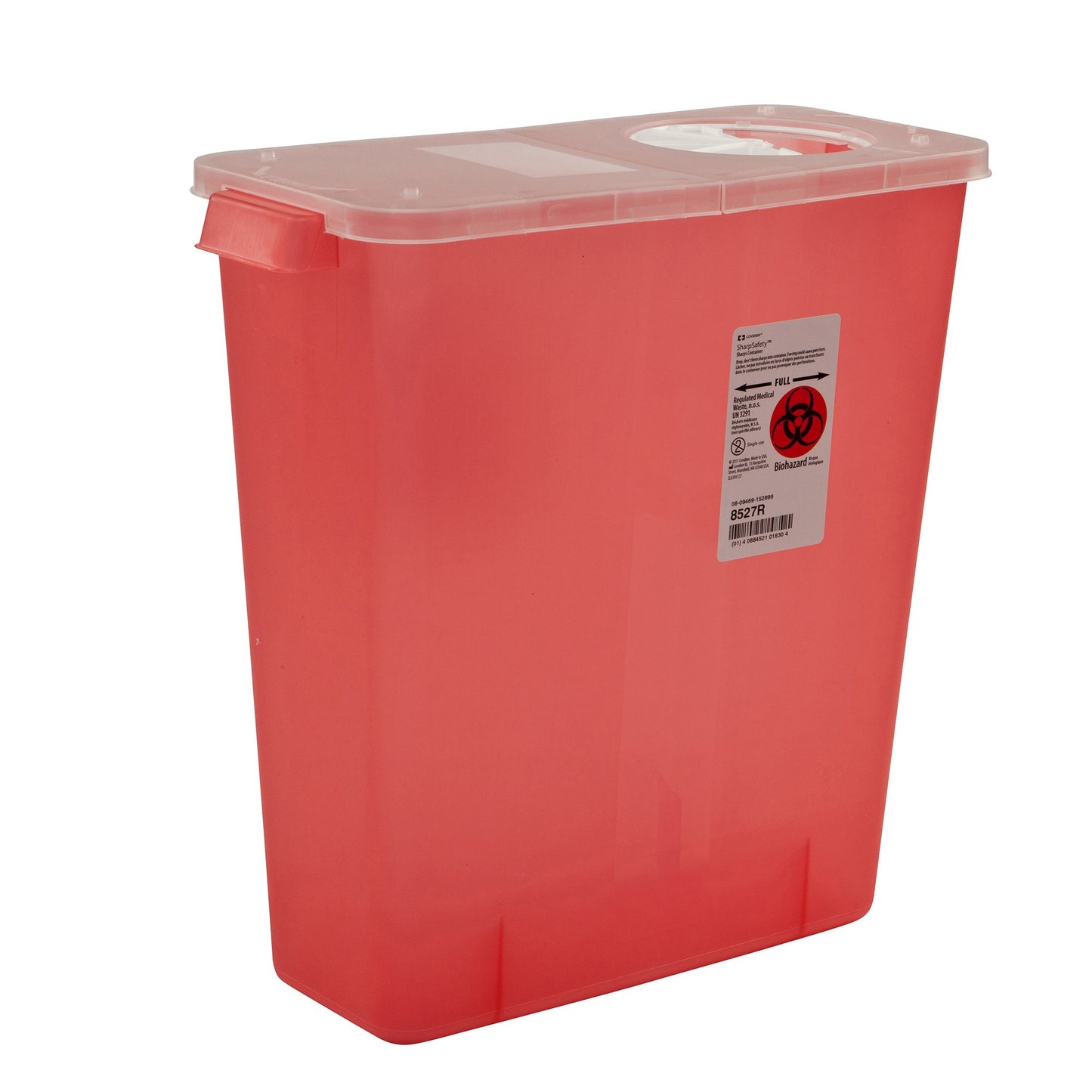 In-Room™ Multi-purpose Sharps Container, 3 Gallon, 13¾ x 13¾ x 6 Inch 8527R