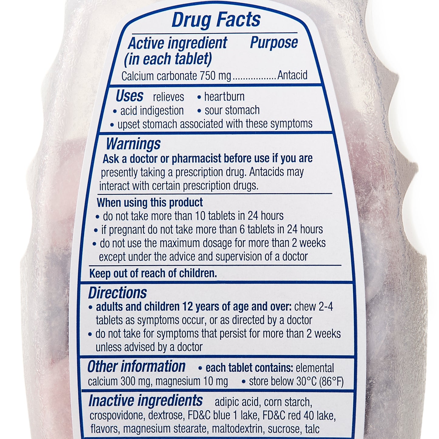 Tums® Extra Strength 750 Antacid Chewable Tablets Assorted Berries 00135017803