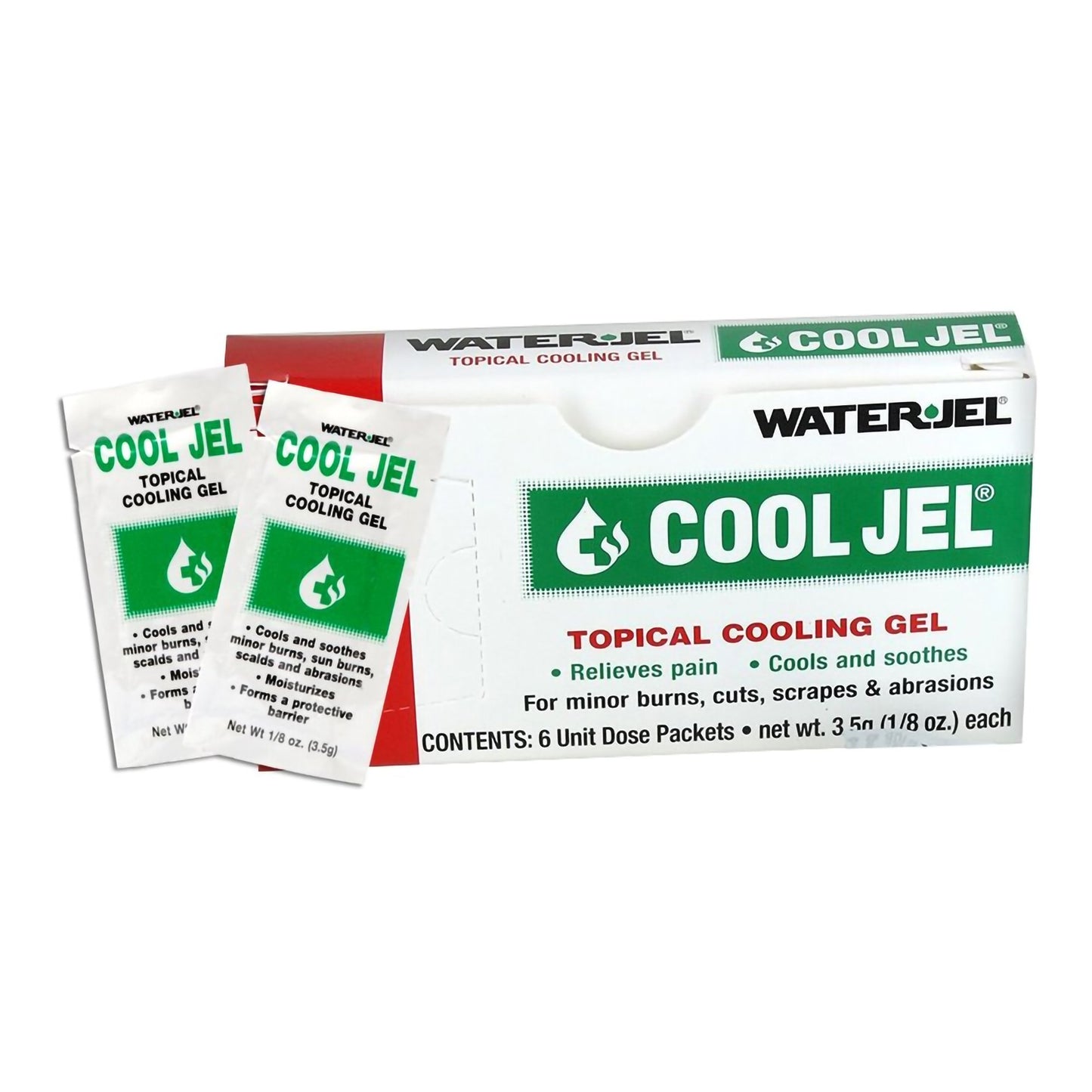 Safeguard US Operating LLC WaterJel Cool Jel Trolamine Salicylate Topical Pain Relief CJ6-600.00.000, Box of 6