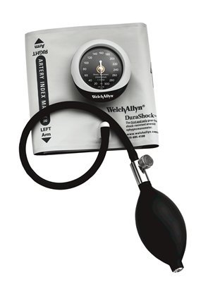 Aneroid Sphygmomanometer Unit DuraShock® Large Adult Cuff Vinyl Cuff 34 - 50 cm Pocket Aneroid - DS45-12