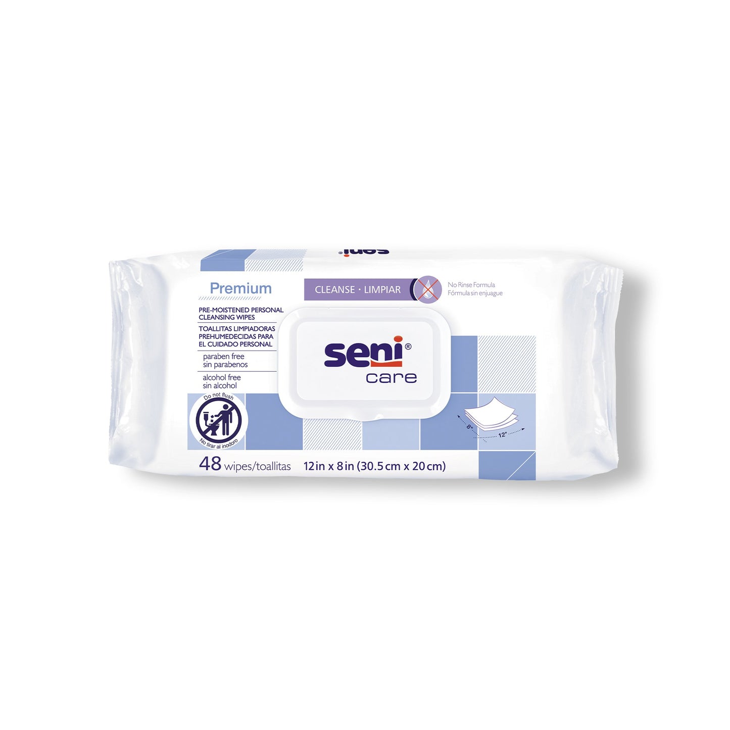 Personal Cleansing Wipe Seni® Care Soft Pack Scented 48 Count - S-WR48-C11