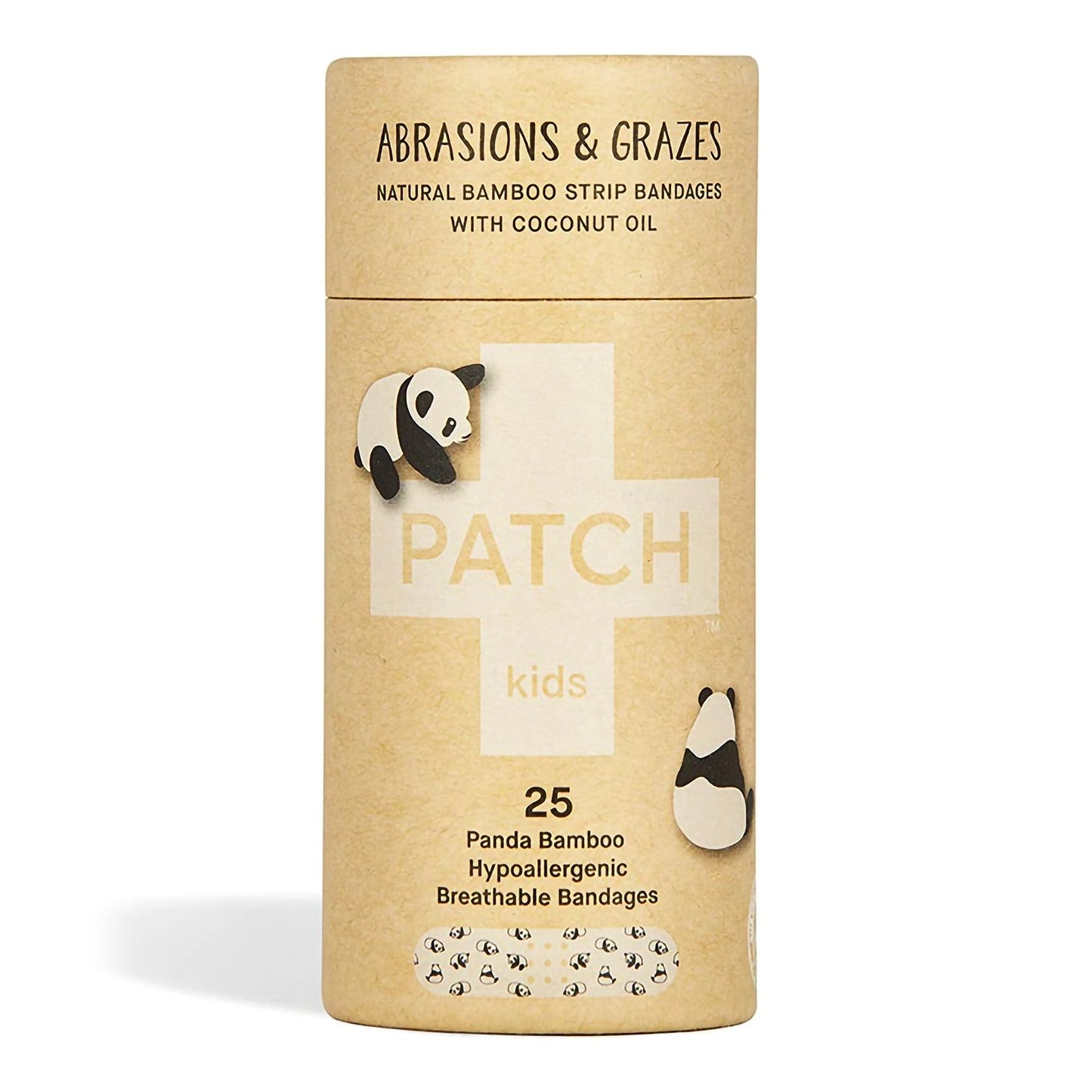 Nutricare USA LLC Patch Kids (Panda Design) Adhesive Strip with Coconut Oil, x 3 Inch 35134700009, CT