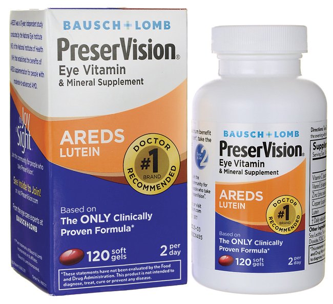 Multivitamin Supplement PreserVision® Ascorbic Acid / Vitamin E / Zinc 200 IU - 226 mg - 34.8 mg Strength Softgel 120 per Bottle - 32420863211