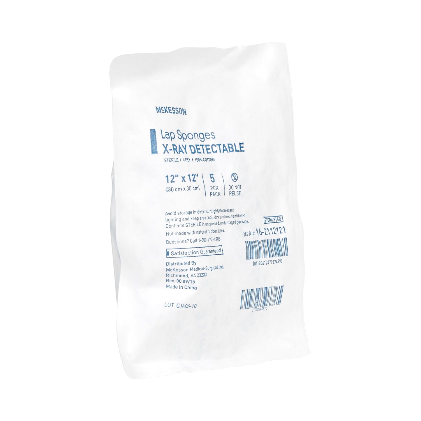 McKesson Laparotomy Sponge, 12 x 12 Inch 16-2112121