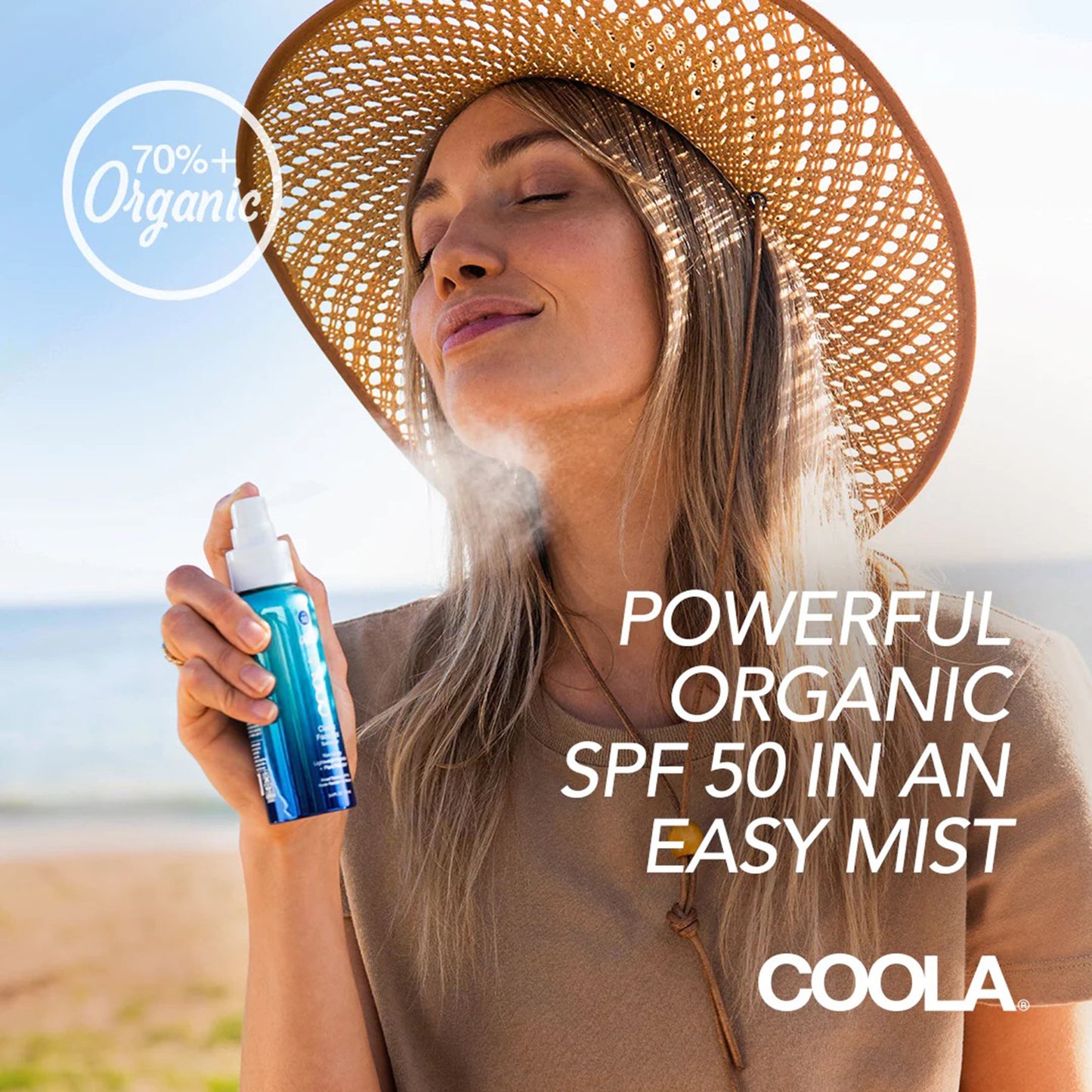 Sunscreen COOLA® Classic Face Mist SPF 50 Mist 3.4 oz. Aerosol Can CL10456