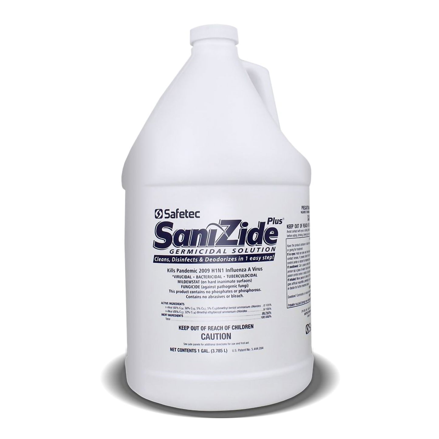 Surface Disinfectant Cleaner SaniZide Plus® Broad Spectrum Manual Pour Liquid 1 gal. Jug Ammonia Scent NonSterile - 34815