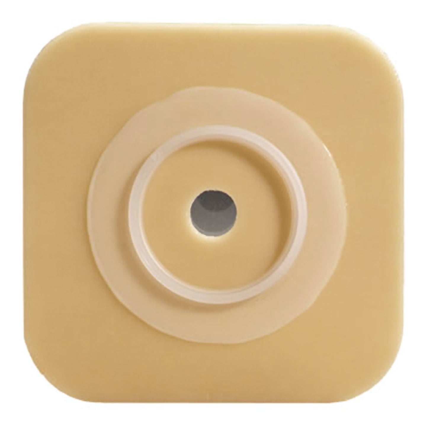 Ostomy Barrier Sur-Fit Natura® Durahesive® Trim to Fit, Extended Wear Adhesive Tape Borders 32 mm Flange Sur-Fit Natura® System 4 X 4 Inch - 413164