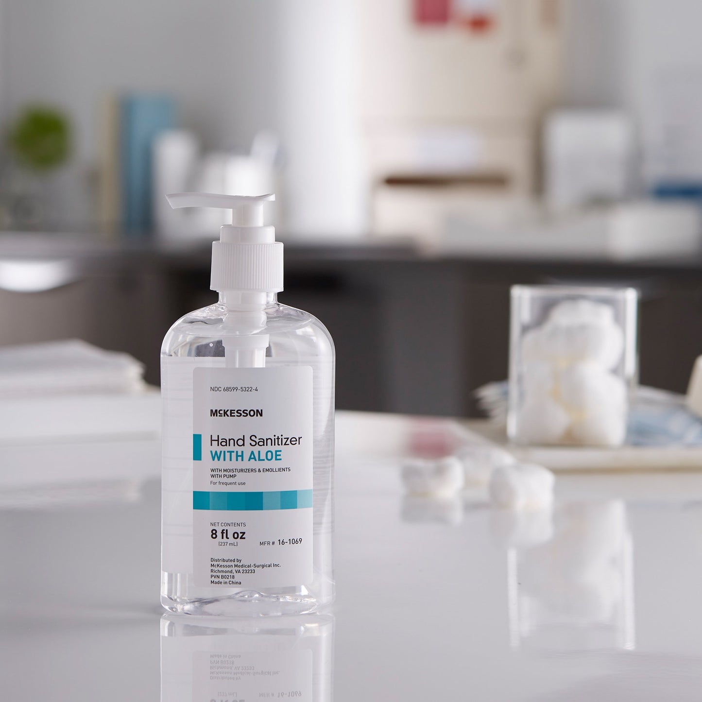 McKesson Gel Hand Sanitizer with Aloe, 8 oz. Pump Bottle 16-1069