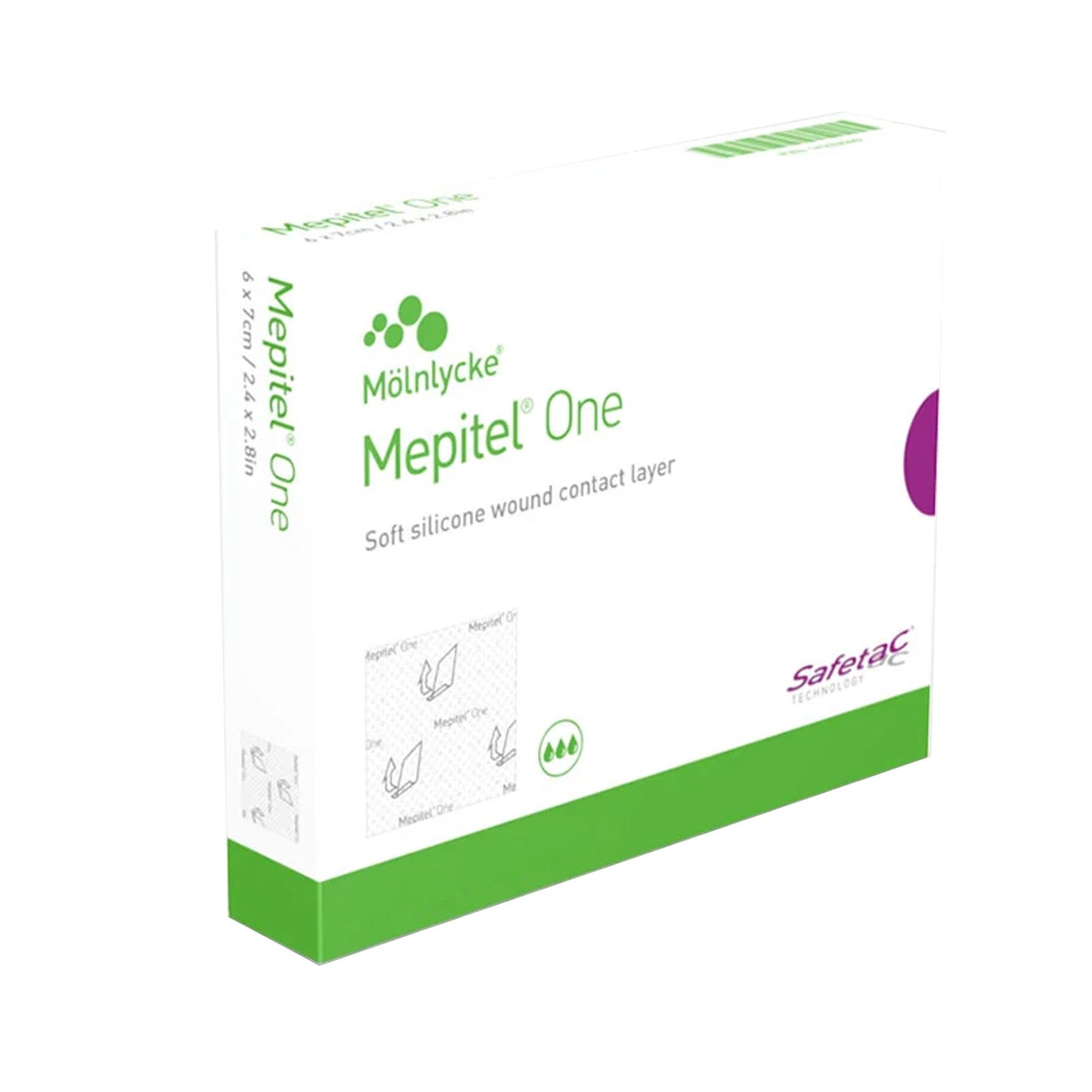 Mepital® One Wound Contact Layer Dressing, 2 x 3 Inch 289100