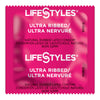Condom Lifestyles® Ultra Ribbed Lubricated One Size Fits Most 1,008 per Case - 310156
