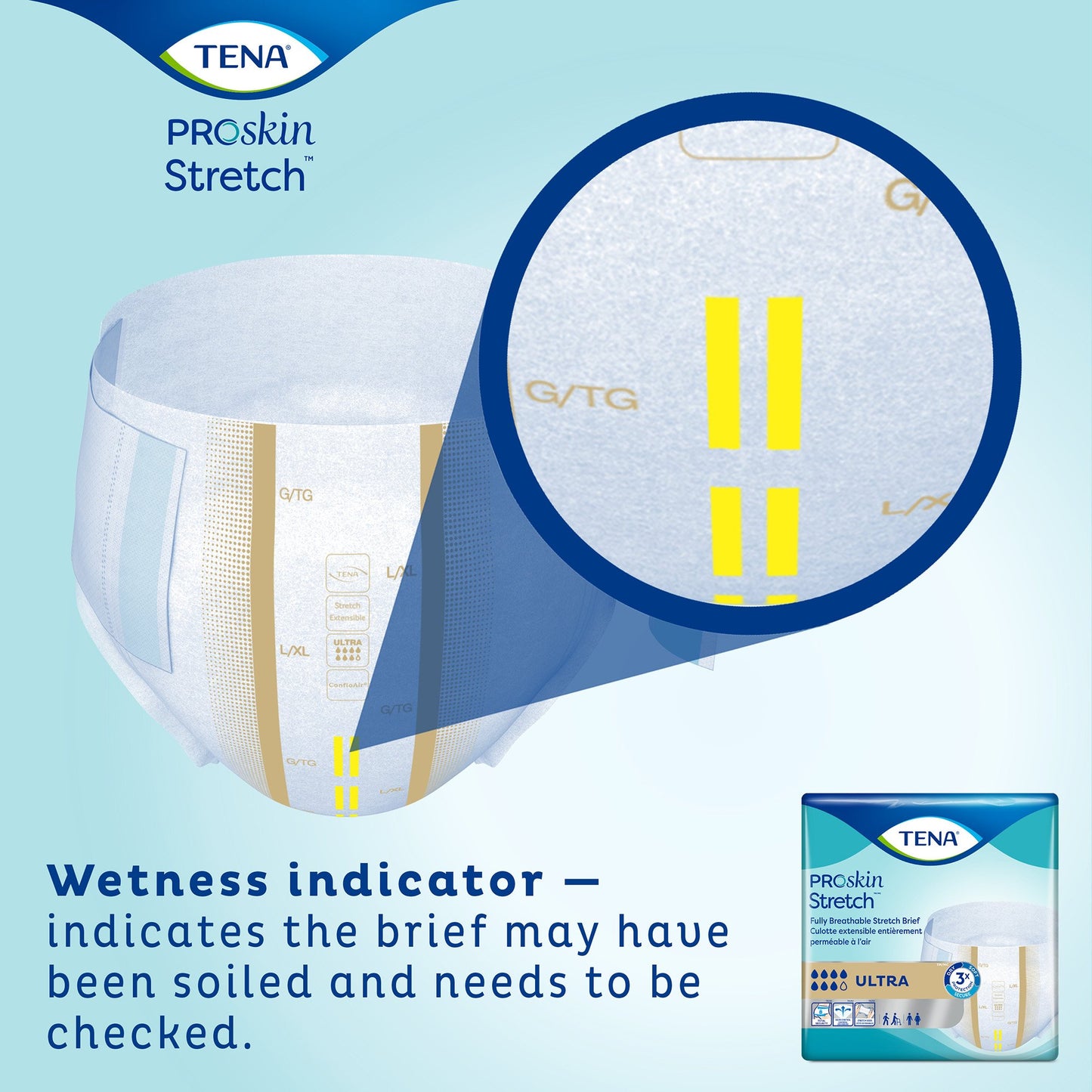 Tena® ProSkin Stretch™ Ultra Incontinence Brief, Large / Extra Large 67803
