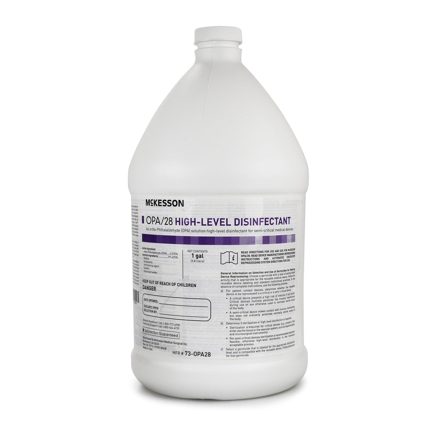 McKesson OPA High Level Disinfectant, 1 gal. Jug 73-OPA28