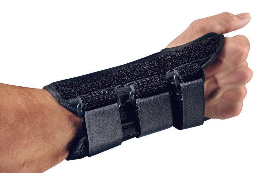 Wrist Brace ProCare® ComfortFORM™ Aluminum / Foam / Spandex / Plastic Right Hand Black Small - 79-87283