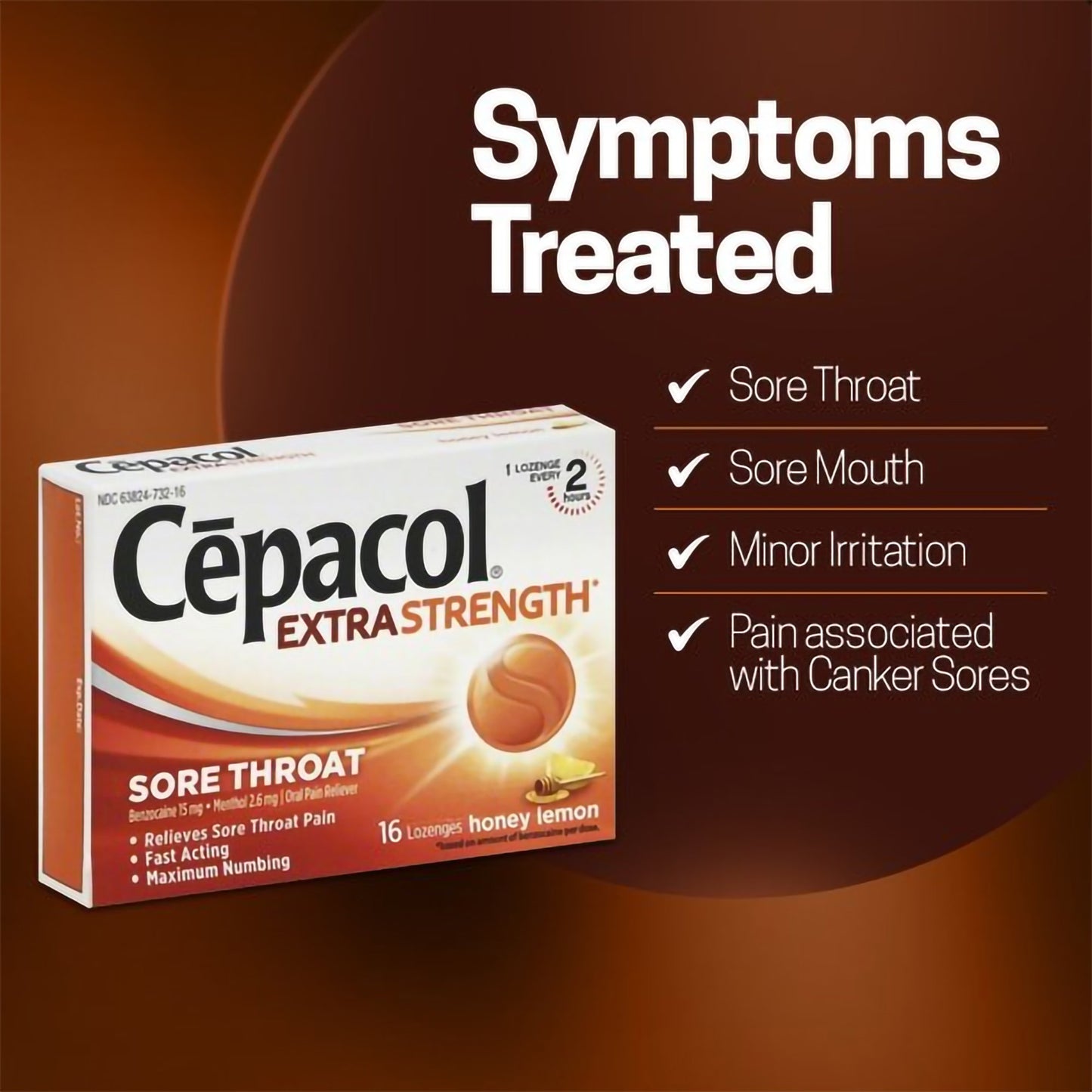 Cepacol® Extra Strength Benzocaine / Menthol Sore Throat Relief 63824073216