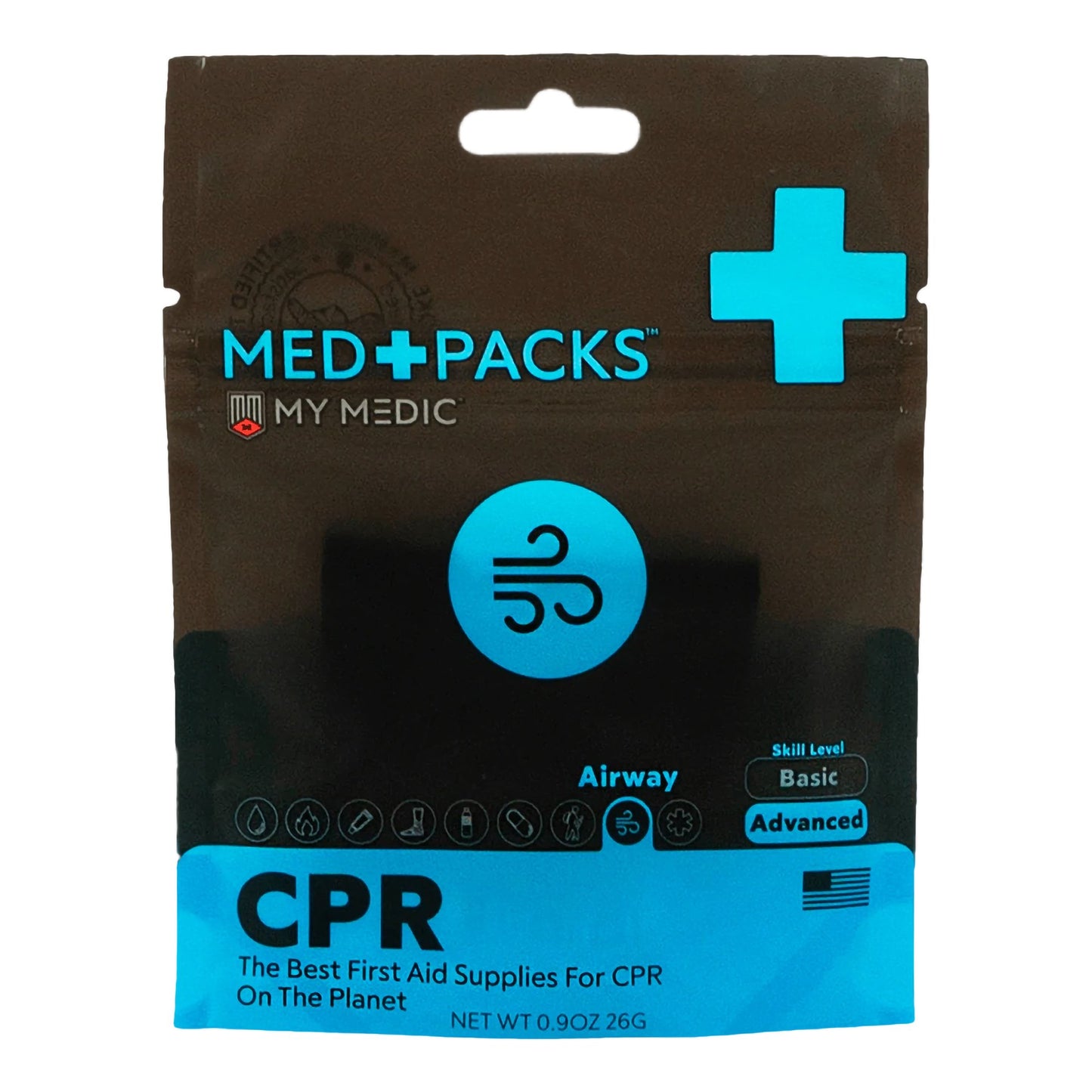 First Aid Kit My Medic™ MED PACKS CPR Plastic Pouch - MM-MED-PACK-CPR-EA-V2