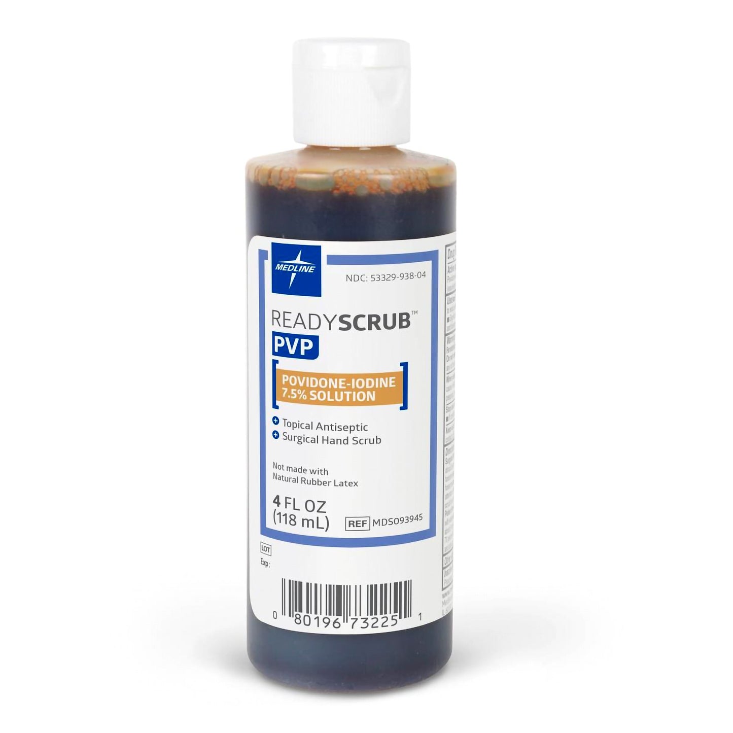 Surgical Scrub Solution ReadyScrub™ 4 oz. Bottle 7.5% Strength Povidone-Iodine NonSterile MDS093945