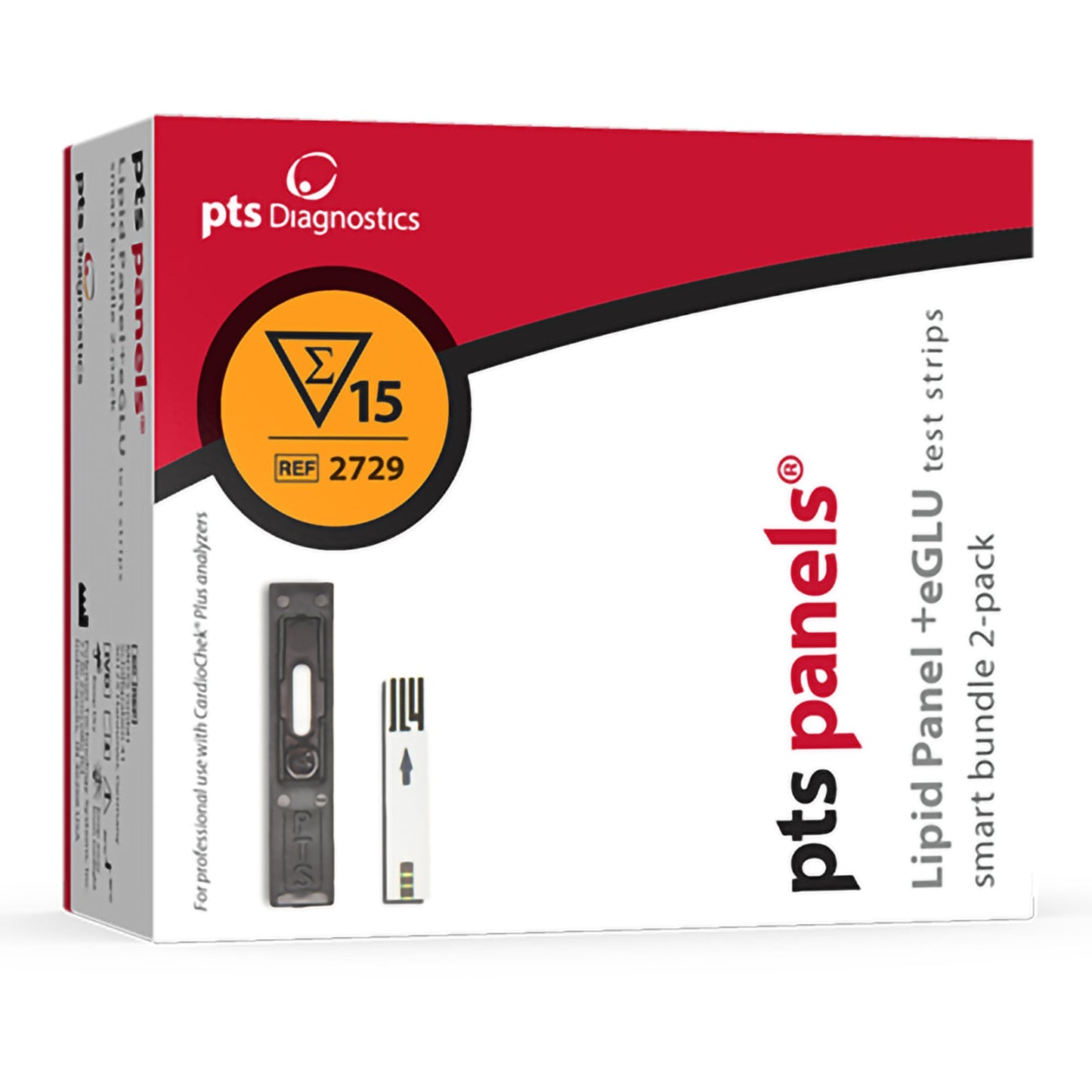 Lipids Test Kit CardioChek® Plus Lipid + eGLU Smart Bundle™ Glucose / HDL / LDL / Total Cholesterol / Triglycerides 30 Tests CLIA Waived - 2729