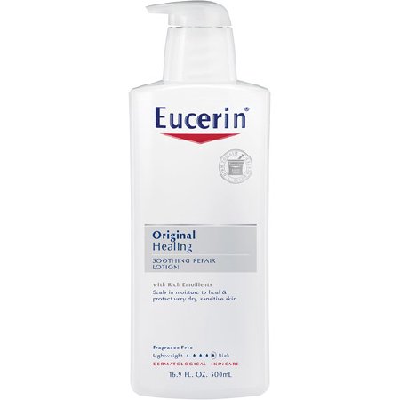 Hand and Body Moisturizer Eucerin® Original 16 oz. Pump Bottle Unscented Lotion - 72140011020