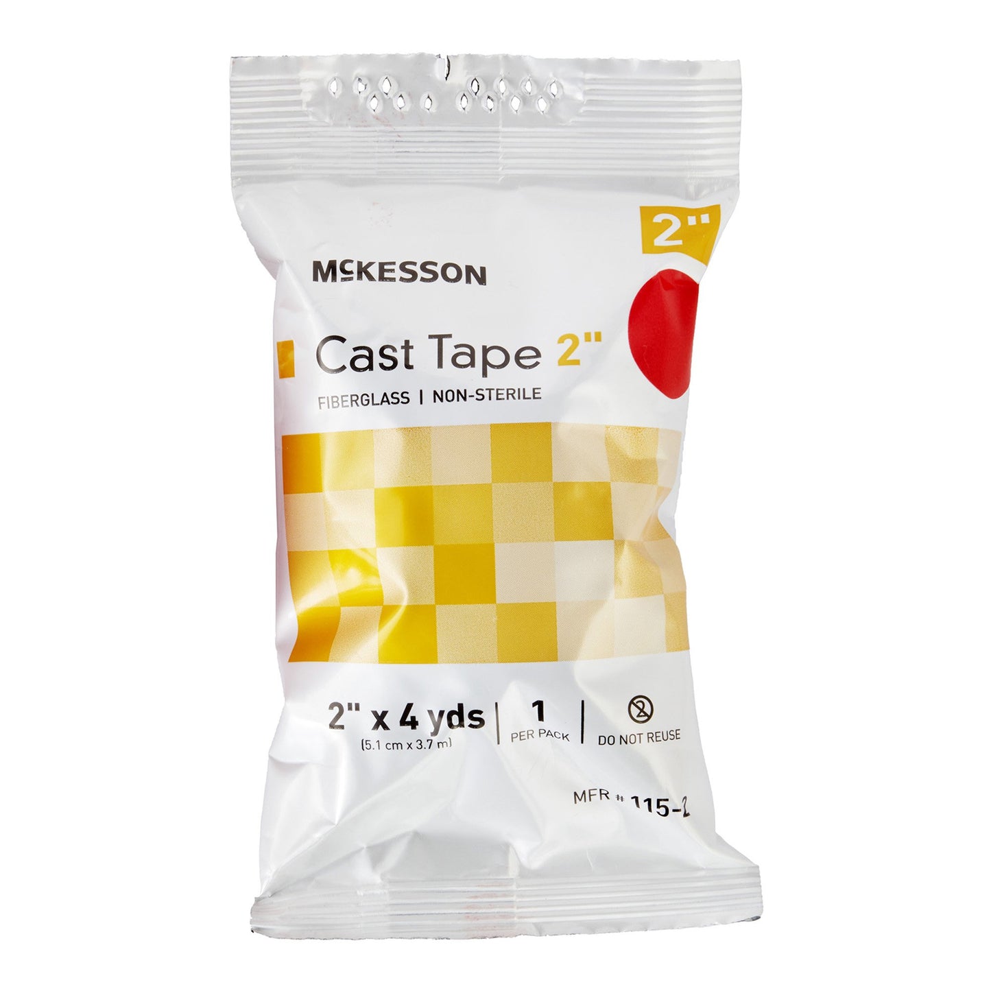 McKesson Red Cast Tape, 2 Inch x 4 Yard 115-2R