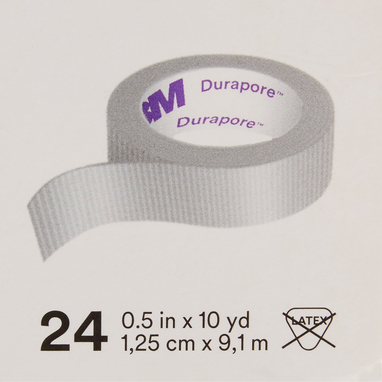 3M™ Durapore™ Silk-Like Cloth Medical Tape, 1/2 Inch x 10 Yard, White 1538-0