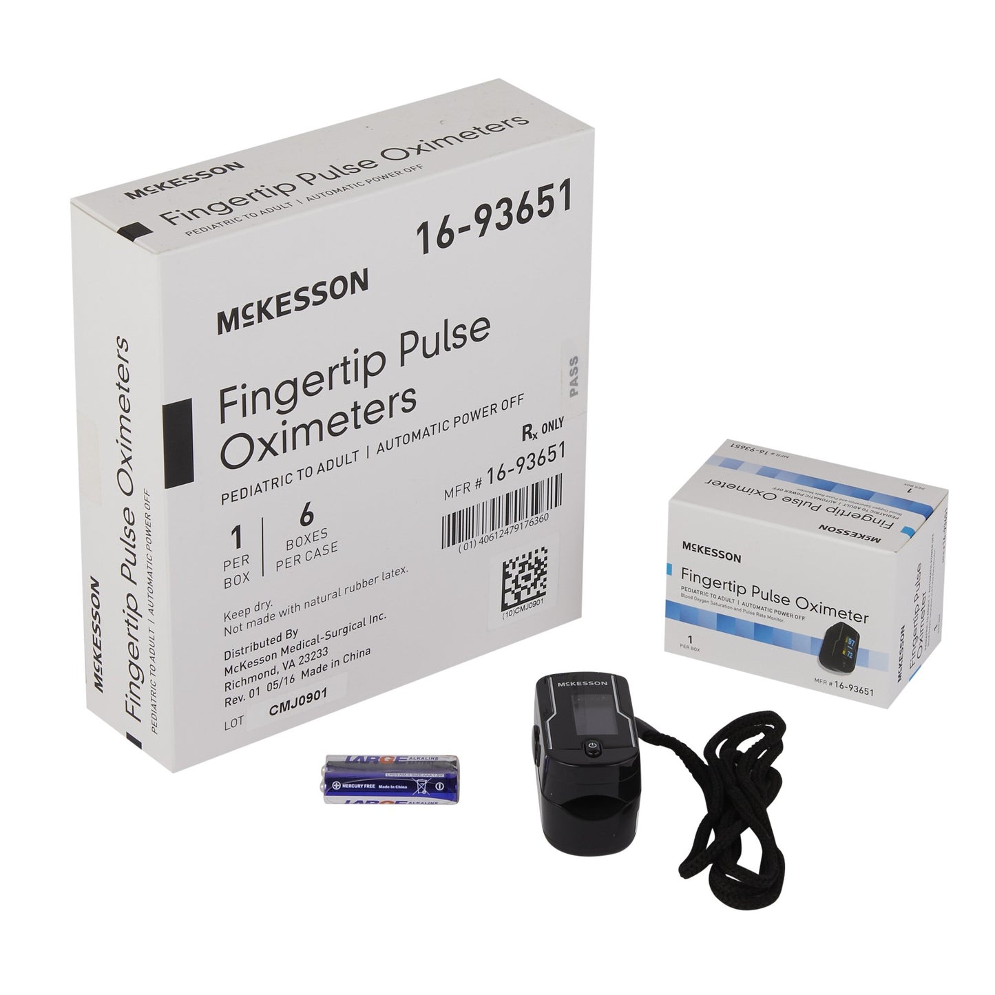Fingertip Pulse Oximeter McKesson Adult - 16-93651