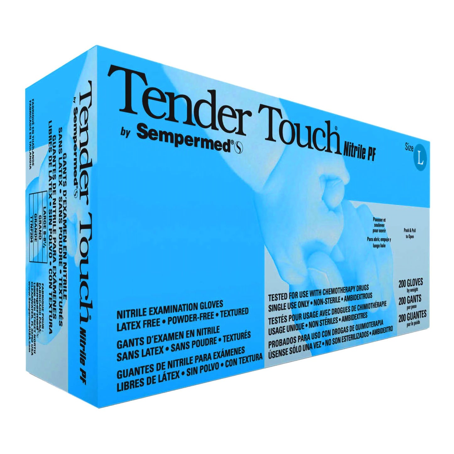 Tender Touch® Nitrile Exam Glove, Large, Lavender TTNF204