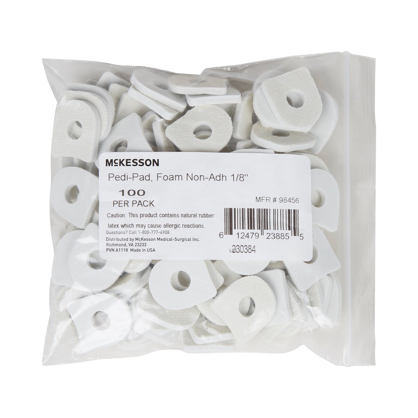 McKesson Nonadhesive Corn Pad, One Size Fits Most 98456