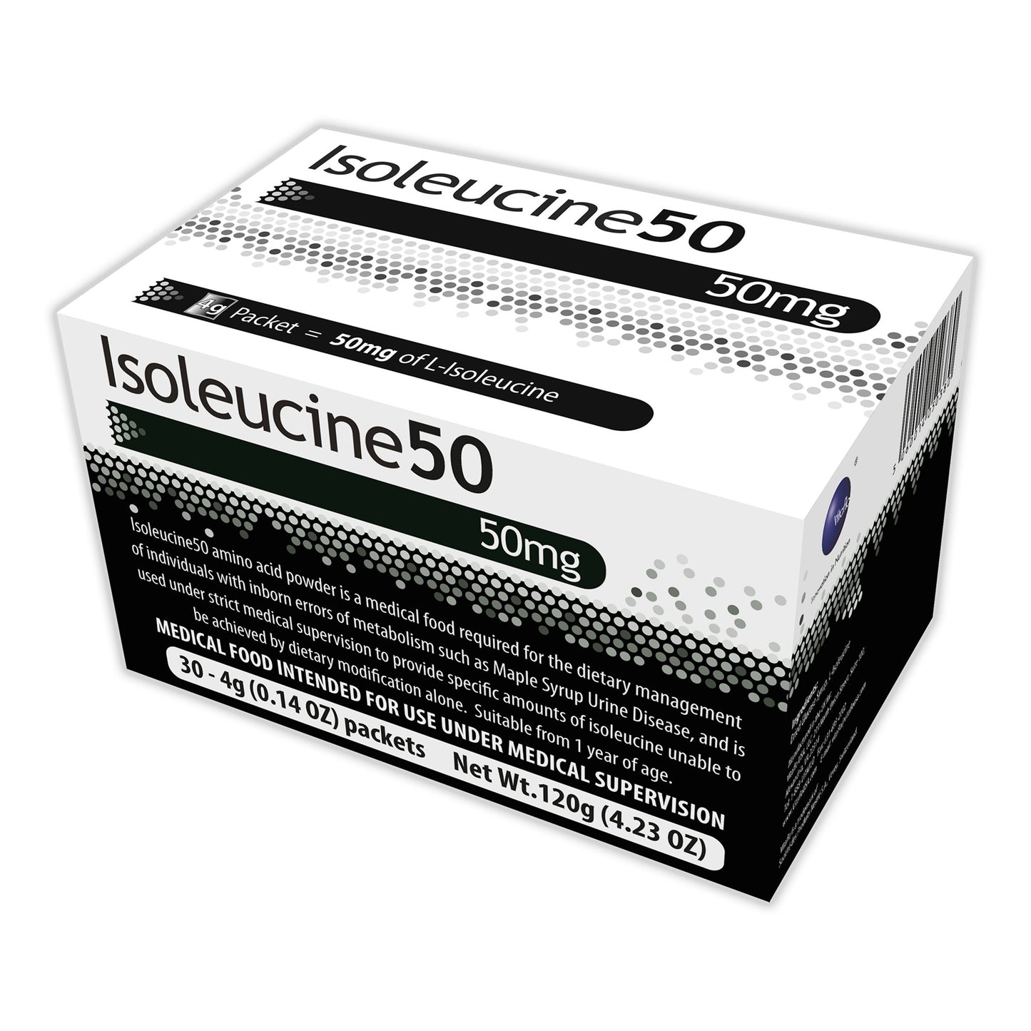 Oral Supplement Isoleucine50 Unflavored Powder 4 Gram Individual Packet - 812539021001