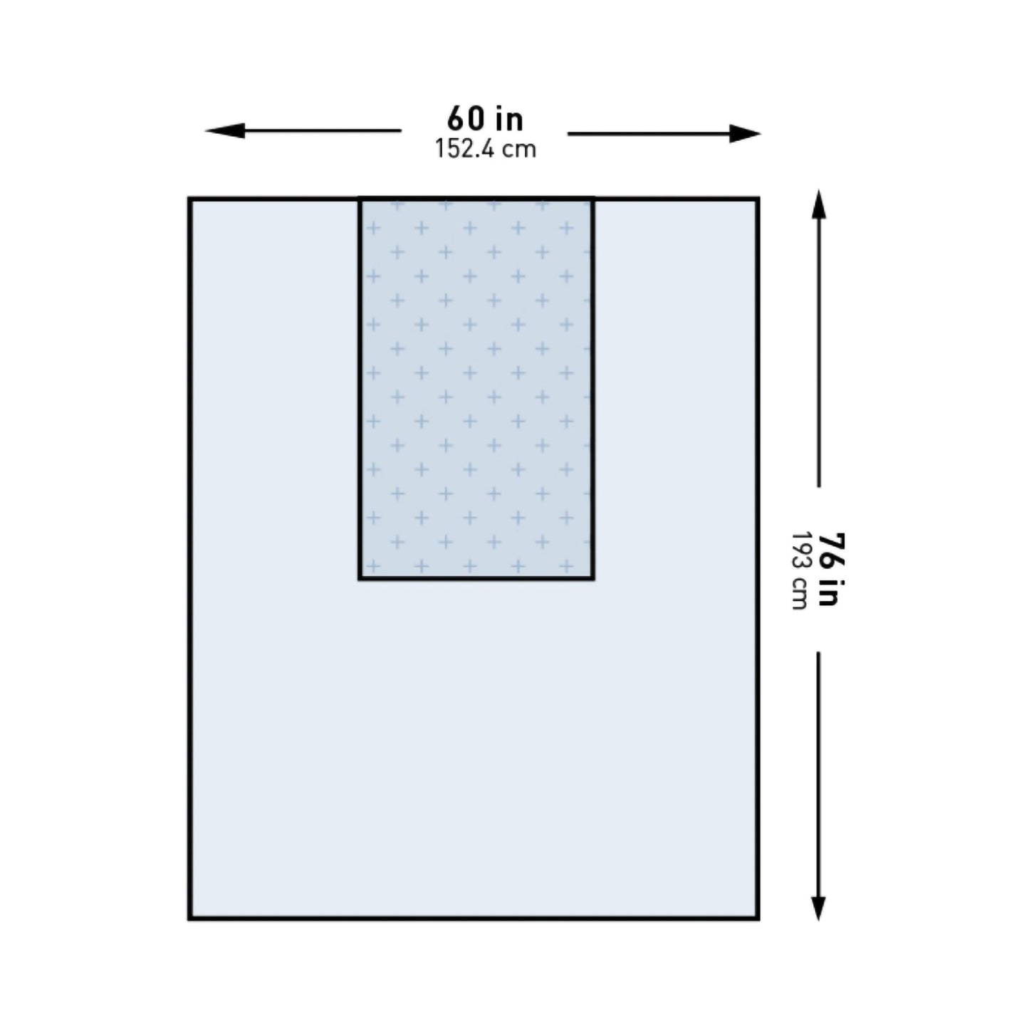General Purpose Drape McKesson Three-Quarter Drape 60 W X 76 L Inch Sterile - 16-I80-12110G-S
