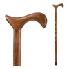 T-Handle Cane Brazos™ Twisted Wood 34 Inch Height Wood Grain - 502-3000-0093