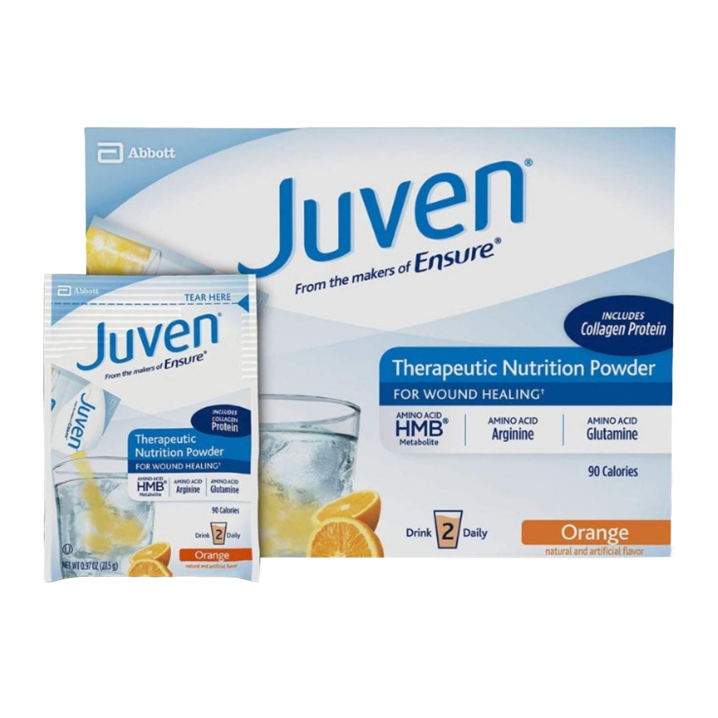 Oral Supplement Juven® Orange Flavor Powder 0.97 oz. Individual Packet - 66674