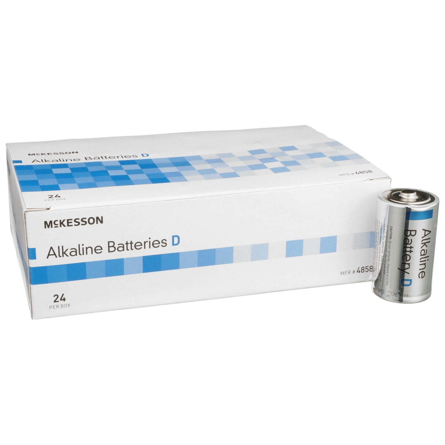 McKesson Brand McKesson Alkaline Battery, D Cell 4858, Box of 24