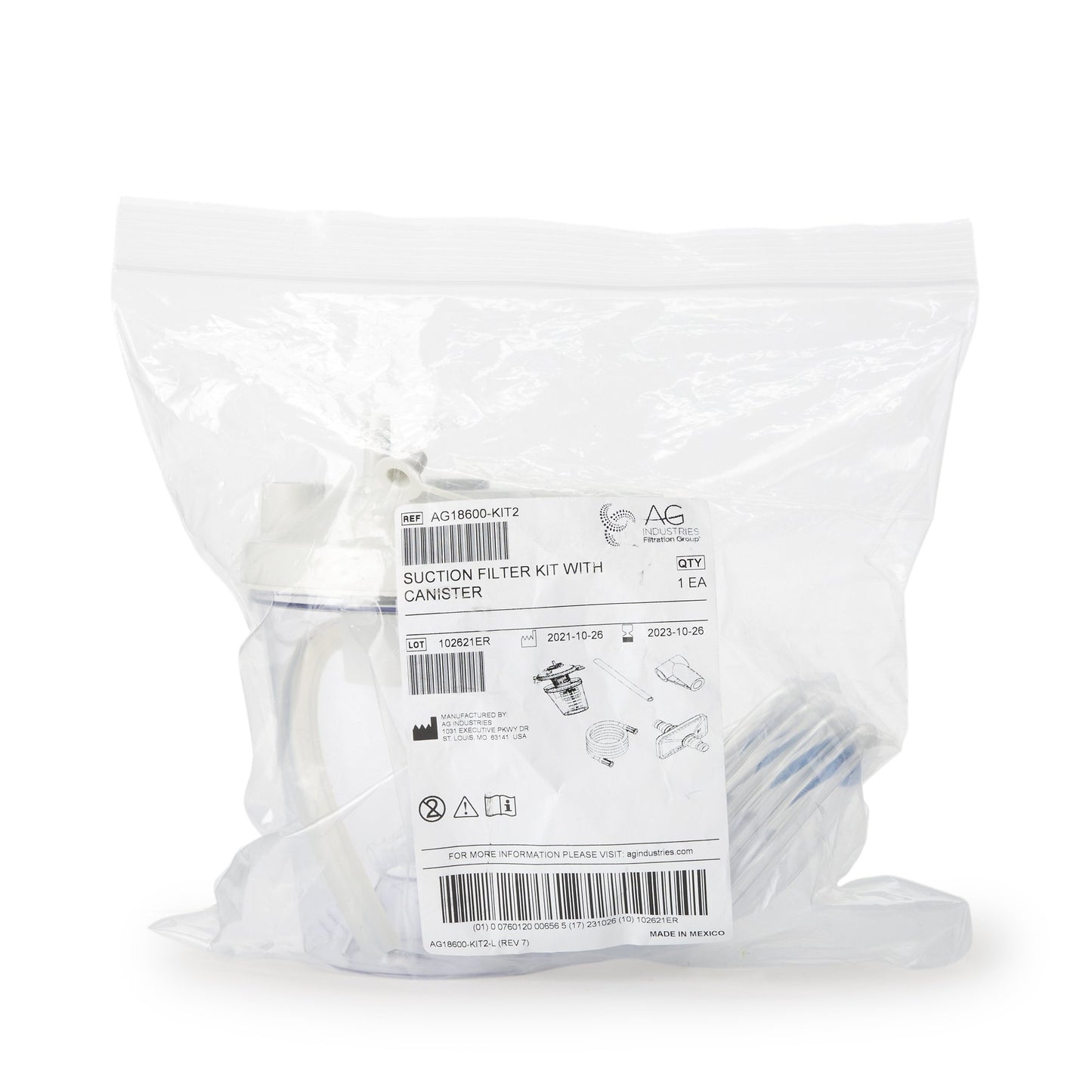 Suction Canister Kit AG18600-KIT2