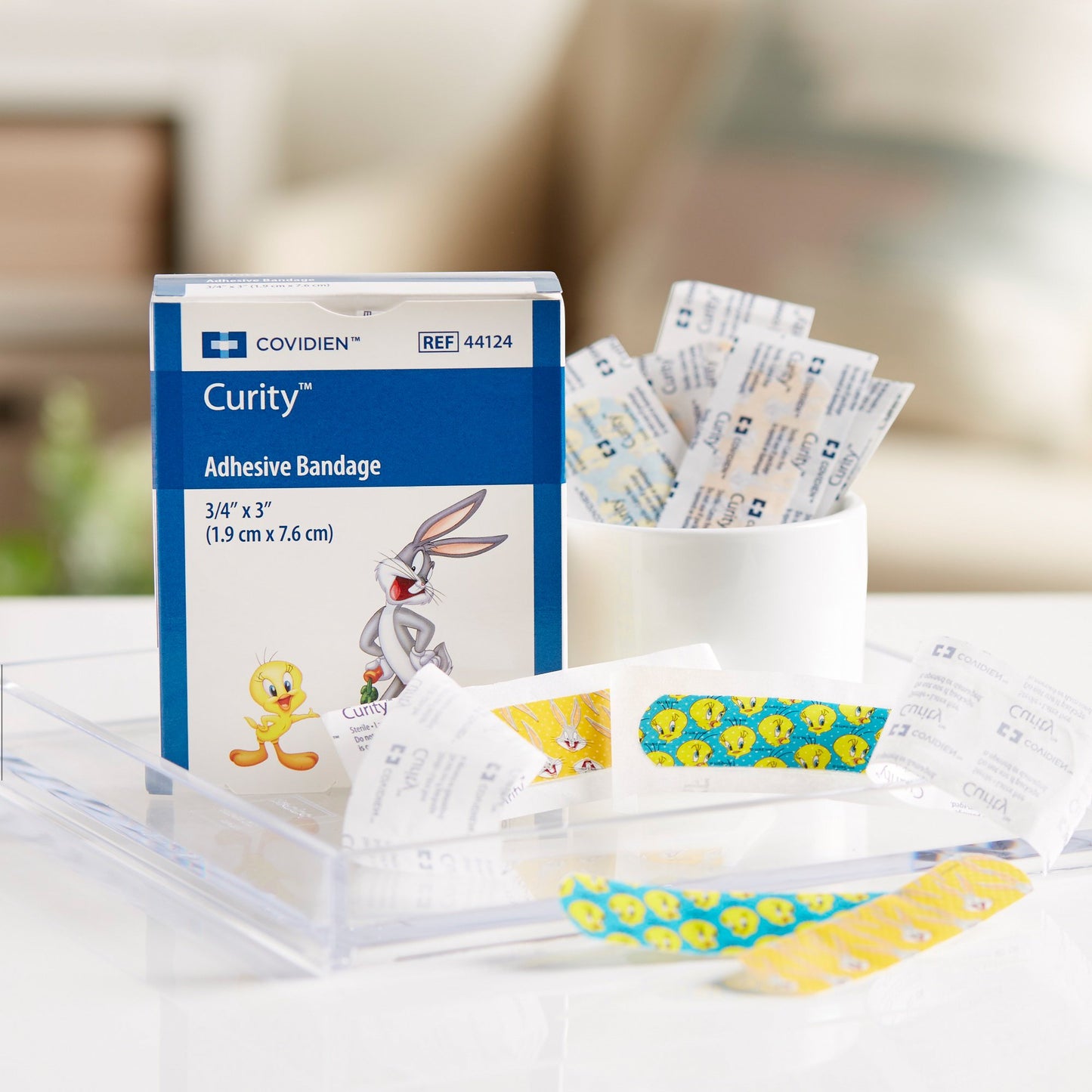 Curity™ Assorted Looney Tunes Adhesive Strip, ¾ x 3 Inch 44124