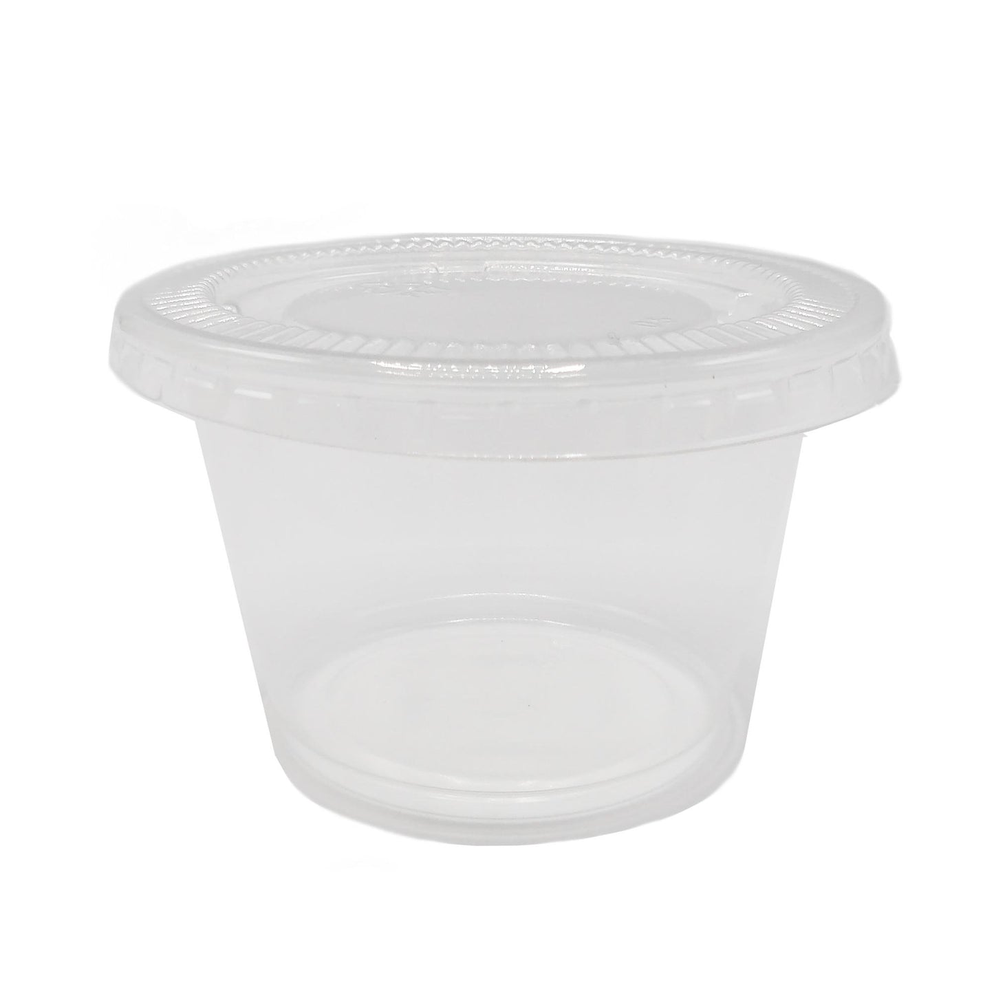 Portion Cup Lid Medd Max LLC Fits 3 to 5-1/2 oz. Cups Clear Disposable PCL74