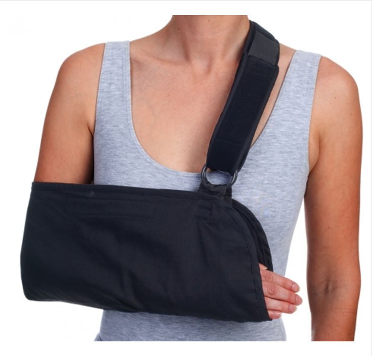 Arm Sling with Padded Strap Procare® O-Ring / Hook and Loop Strap Closure One Size Fits Most - 79-92070