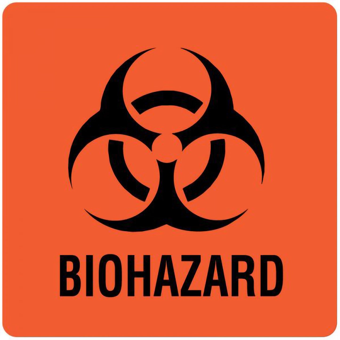 United Ad Label UAL Biohazard Pre-Printed Label, 3 x 3 Inch ULBH050, Pack of 1