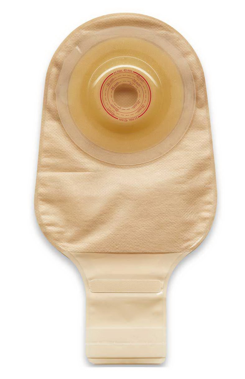 Ostomy Pouch Esteem® + Flex One-Piece System Convex V3, Trim to Fit 13/16 to 1 Inch Stoma Drainable - 421622