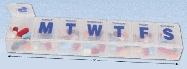 Pill Organizer 2X-Large 7 Day 1 Dose - 67198