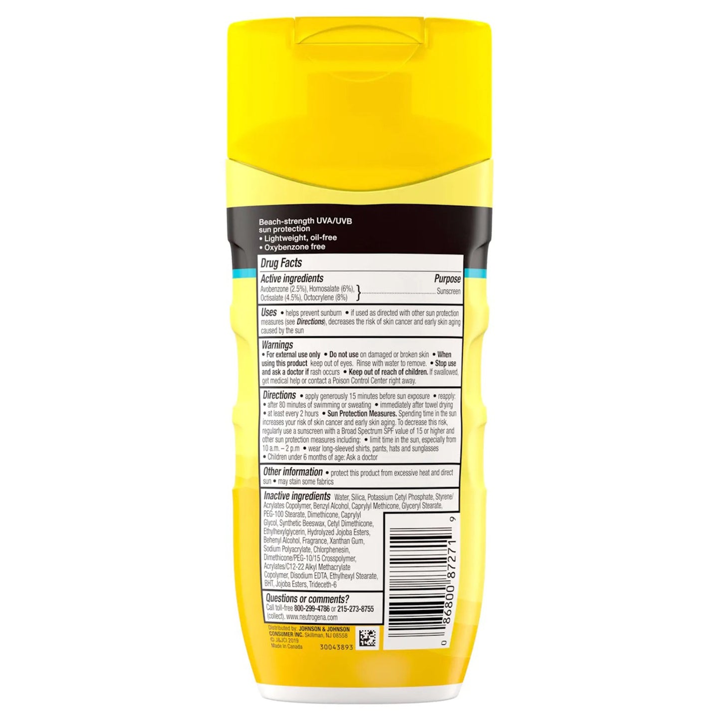 Neutrogena® Beach Defense® Water + Sun Protection Sunscreen Lotion, SPF 30 08680087271