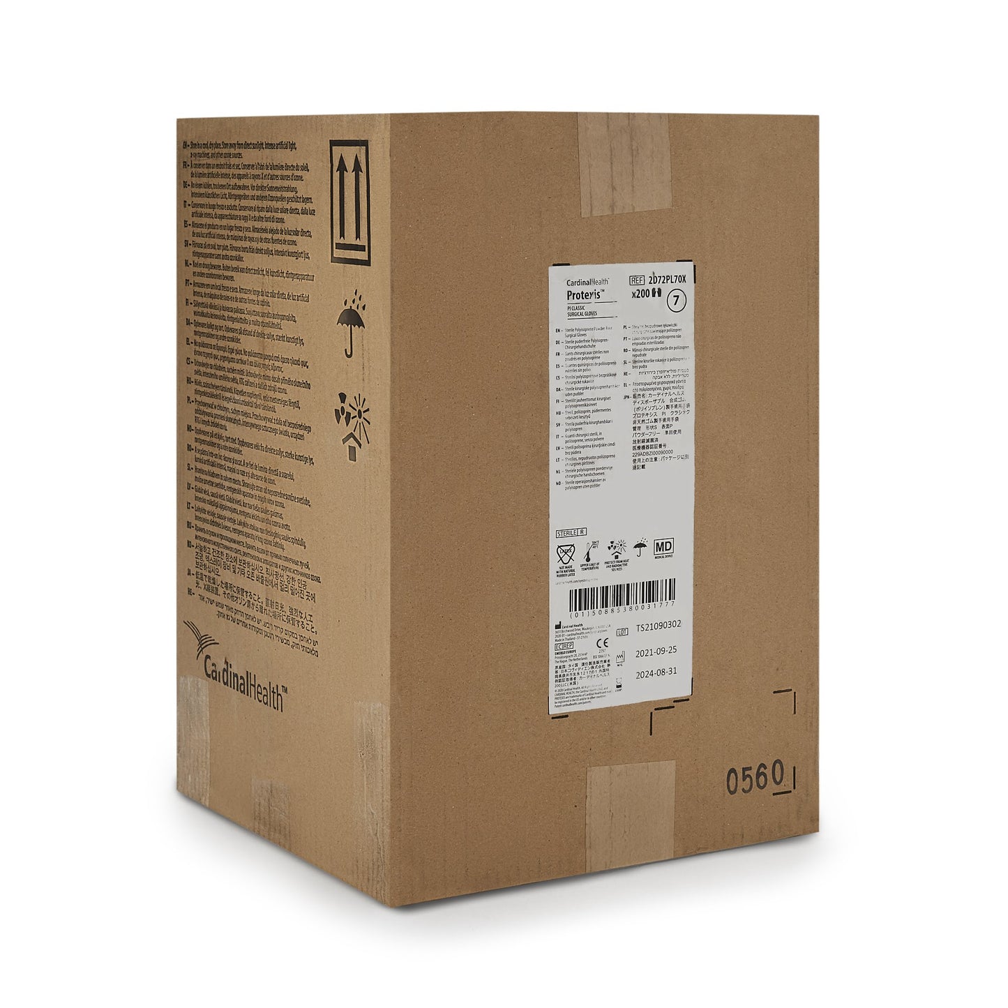 Protexis™ PI Classic Polyisoprene Surgical Glove, Size 7, Ivory 2D72PL70X