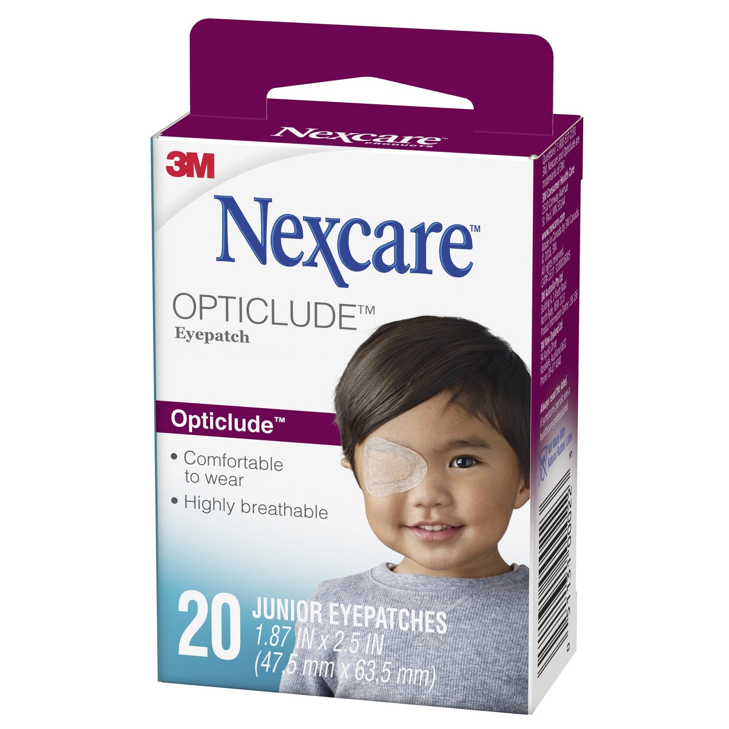 Nexcare™ Opticlude™ Orthoptic Eye Patch, 47.5 x 63.5 Millimeter 1537