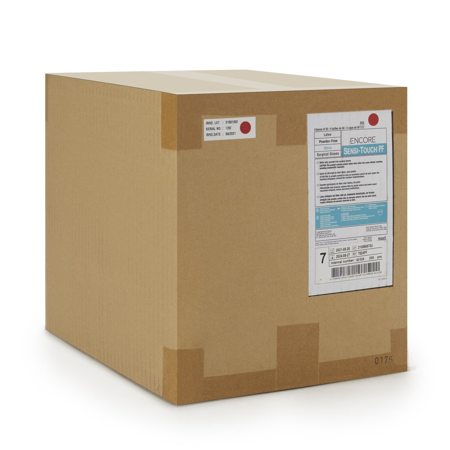 Encore® Sensi-Touch® PF Latex Surgical Glove, Size 7, Natural 7824PF