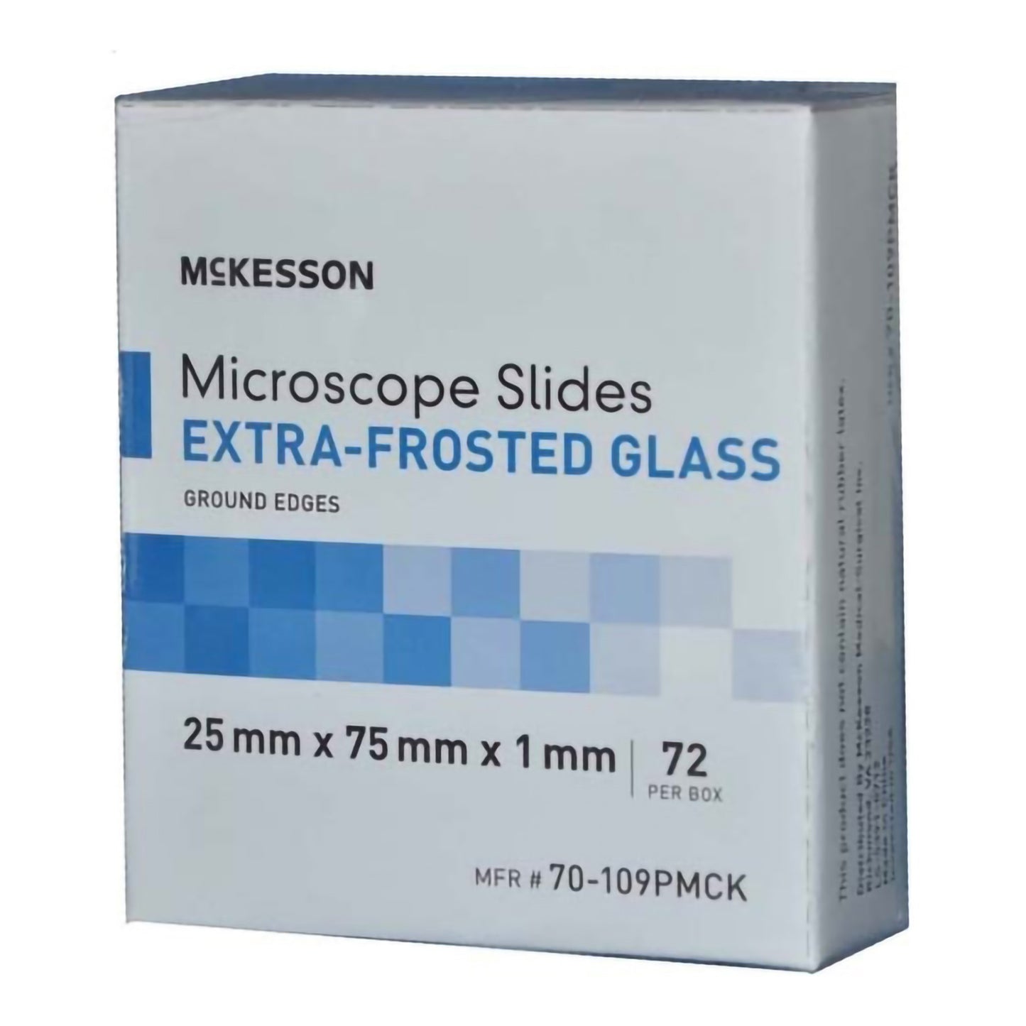 Microscope Slide McKesson 25 X 75 X 1 mm Extra-Frosted End - 70-109PMCK
