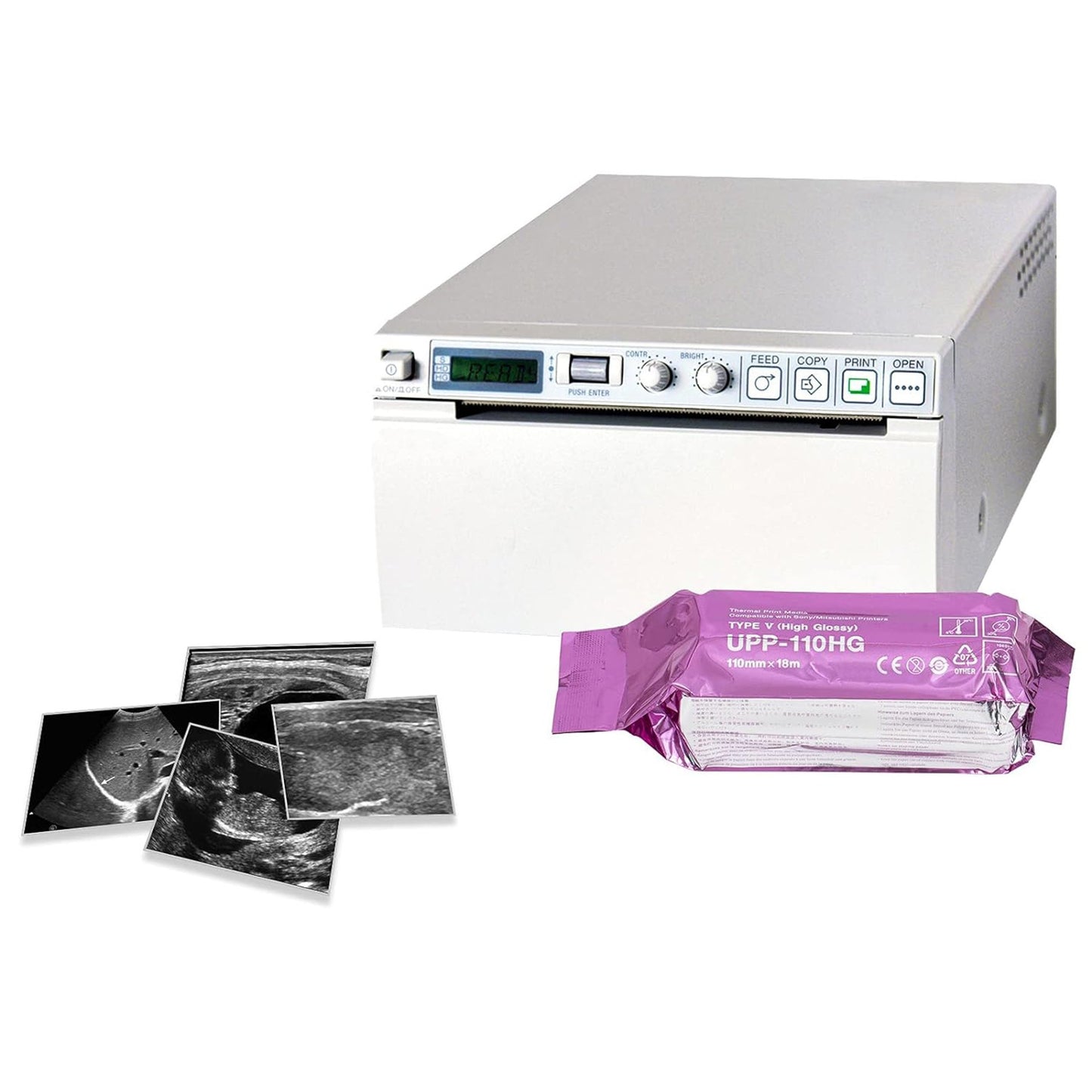 Ultrasound Video Paper Sony® Roll Black and White High Gloss Without Grid 30751543