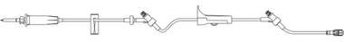 Primary IV Administration Set Caresite® Gravity 2 Ports 15 Drops / mL Drip Rate Without Filter 104 Inch Tubing Solution Without Flow Regulator - 35420