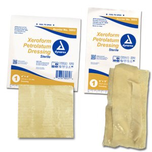 Xeroform Petrolatum Impregnated Dressing Xeroform™ Square 4 X 4 Inch Sterile - 3053